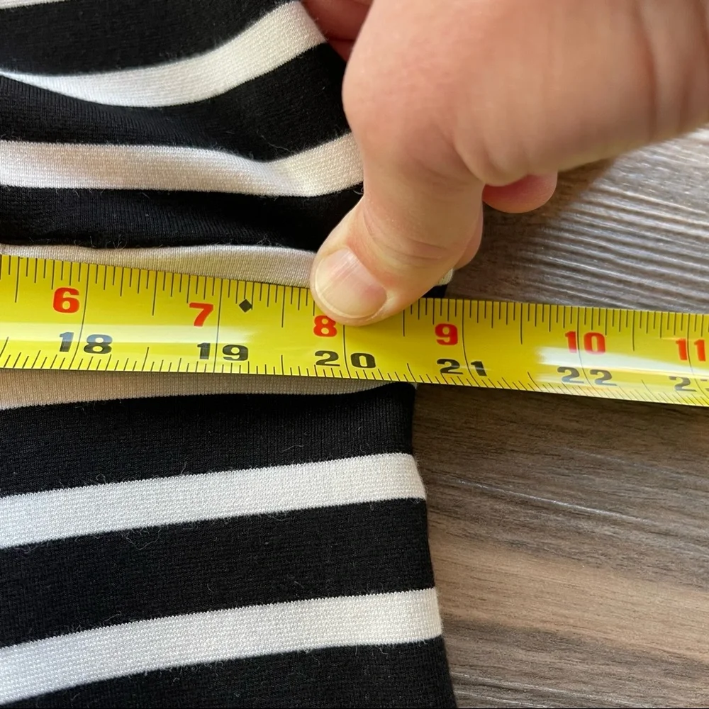 kate spade Black and White Striped Midi Dress
